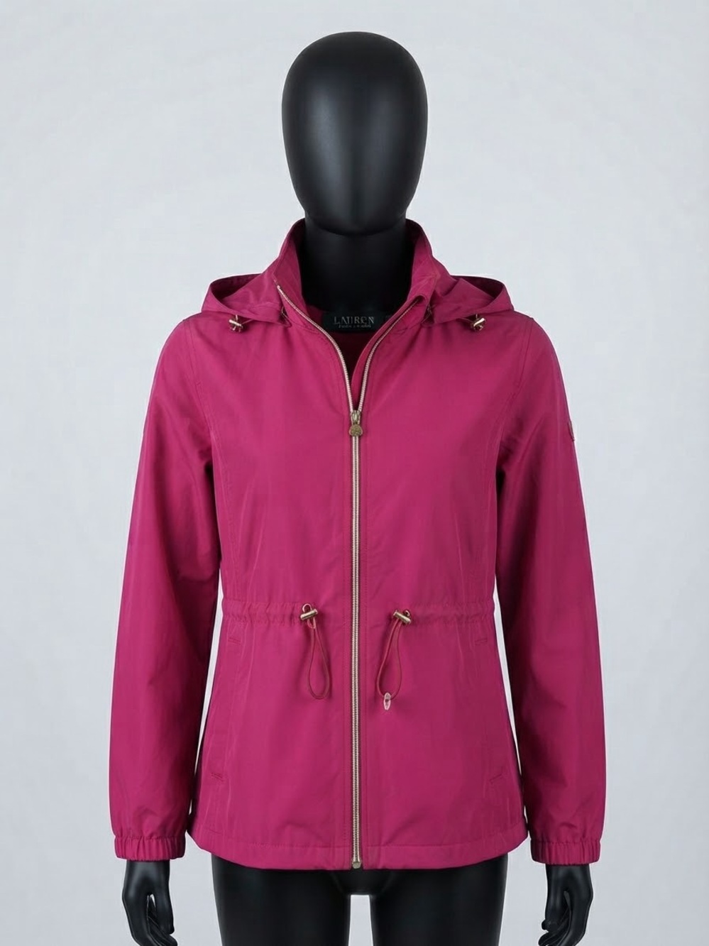 Ralph Lauren Magenta Hooded Utility Jacket